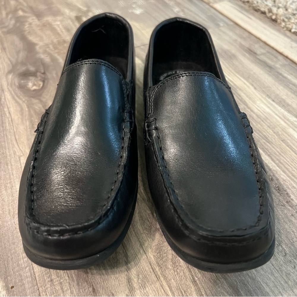 Florsheim Jasper Jr. Boys black dress loafers, size 3.5M